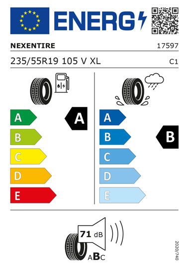 Kia Tyre Label - nexen-17597-235-55R19